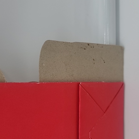 Vintage Merrimack Santa Claus Gift Bag Red Gold Edge - Picture 5 of 5